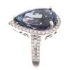 Image 13 : RARE Tanzanite & Diamond 14K Gold Ring w/ GIA