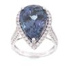 Image 15 : RARE Tanzanite & Diamond 14K Gold Ring w/ GIA