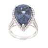Image 16 : RARE Tanzanite & Diamond 14K Gold Ring w/ GIA