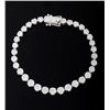 Image 2 : EXCELLENT 9.05 ct. Diamond 18K White Gold Bracelet