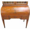 Image 6 : Adams Style Paint Decorated Bookcase Cylinder Desk