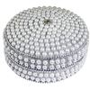 Image 1 : India Arts & Crafts Beaded Pearl Jewel Box Trinket Case