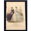 Image 1 : 19thc French Hand-colored Engraving, Fashion Plate,