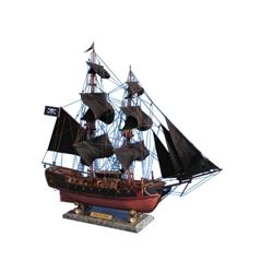 Wooden Caribbean Pirate Ship Model Limited 26" - Black Sails