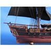 Image 3 : Wooden Caribbean Pirate Ship Model Limited 26" - Black Sails