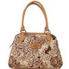 Image 1 : Guess Estara Brown Satchel Floral Handbag