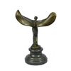 Image 10 : SPIRIT OF ECSTASY Rolls Royce Emblem Bronze Sculpture 12" x 8"