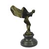 Image 11 : SPIRIT OF ECSTASY Rolls Royce Emblem Bronze Sculpture 12" x 8"