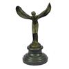 Image 2 : SPIRIT OF ECSTASY Rolls Royce Emblem Bronze Sculpture 12" x 8"