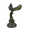 Image 9 : SPIRIT OF ECSTASY Rolls Royce Emblem Bronze Sculpture 12" x 8"