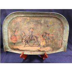 19thc Victorian Litho, Child's Highchair Tray