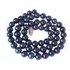 Image 1 : 18" 7.5MM AAA GENUINE ROUND BLACK PEARL NECKLACE W.
