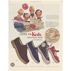 1950's Keds Shoes Magazine Advertisement