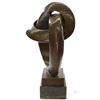 Image 3 : GEOMETRIC ABSTRACTION Bronze Metal Sculpture Statue Abstract Modern Art 29" x 22"