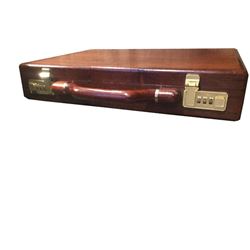 Presto Wooden Rosewood Attache Briefcase