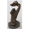 Image 2 : Seductive Dancer Girl in the Wind Bronze Sculpture Statue by Vitaleh 12" x 7"