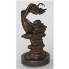 Image 3 : Seductive Dancer Girl in the Wind Bronze Sculpture Statue by Vitaleh 12" x 7"