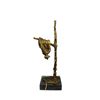 Image 9 : PERSISTENCE OF MEMORY (1931) by Dali Melting Clock Bronze Sculpture 13.5" x 5"