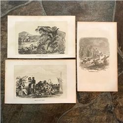 Original 1858 Engravings, African Slave Trade, Sugar Plantation