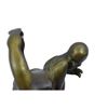 Image 3 : Bronze Sculpture of Mermaid Resting on a Rock 9" x 7"