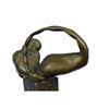Image 5 : Bronze Sculpture of Mermaid Resting on a Rock 9" x 7"