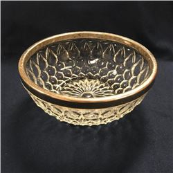 Vintage Mid Century Pressed Glass Bowl