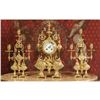 Image 1 : c1890 Japy Freres French Gilt Clock Set