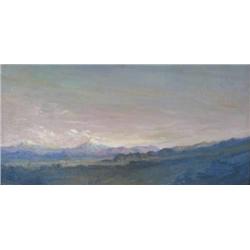 Early 20th Century American School Distant snow-c