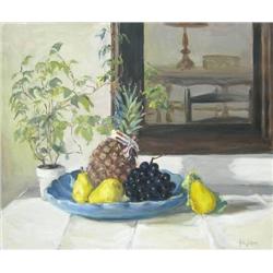 Alice Judson (American, 1876-1948) Fruit on a tab