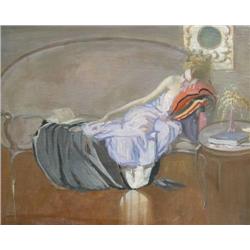 Ernest T. Rosen (American, 1877- 1926) Woman recl