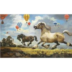 Norman Thelwell (British, 1923-2004) Up, Up & Awa