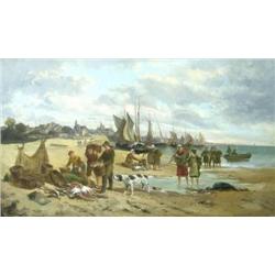   Clement Quinton (French, 1851-1920)   Landing t