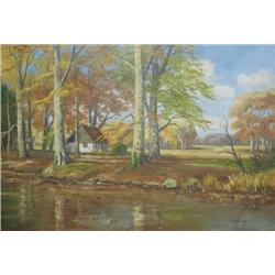   Viggo Jespersen (Danish, 1893 - )   Cottage by 