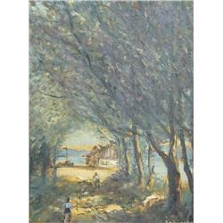   Sobinski (European, 20th Century)   Going fishi