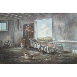 Roy Reece (Canadian, 20th Century) Barn