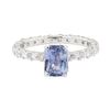 Image 2 : 2.84 ctw Sapphire and Diamond Ring - 14KT White Gold
