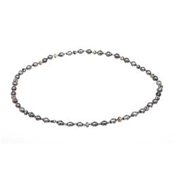 Tahitian Circle Pearl Long Necklace