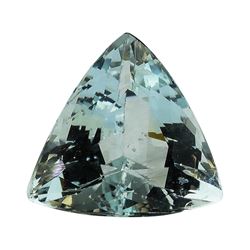 4.13 ct.Natural Trilliant Cut Aquamarine