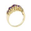 Image 4 : 1.70 ctw Amethyst and Diamond Ring - 14KT Yellow Gold