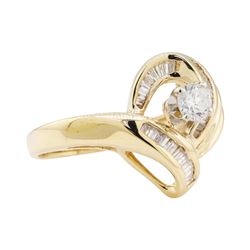 0.75 ctw Diamond Ring - 14KT Yellow Gold