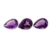 Image 1 : 22.27 ctw.Natural Pear Cut Amethyst Parcel of Three