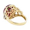 Image 3 : 10.57 ctw Ruby and Diamond Ring - 14KT Yellow Gold