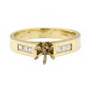 Image 2 : 0.30 ctw Diamond Semi-Mount Ring - 14KT Yellow Gold