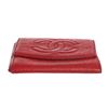 Image 4 : Chanel Red Caviar Leather Compact Coin Wallet