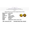 Image 3 : 11.12 ctw.Natural Round Cut Citrine Quartz Parcel of Two