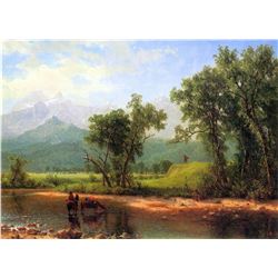 Wind River Mountains, Landcape in Wyoming by Albert Bierstadt