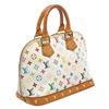 Image 7 : Louis Vuitton White Multicolore Alma MM Satchel Bag