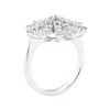 Image 4 : 0.60 ctw Diamond Starburst Ring - 14KT White Gold