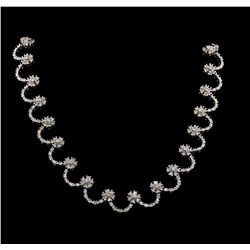 9.02 ctw Diamond Necklace - 14KT White Gold