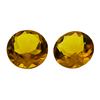 Image 1 : 8.62 ctw.Natural Round Cut Citrine Quartz Parcel of Two